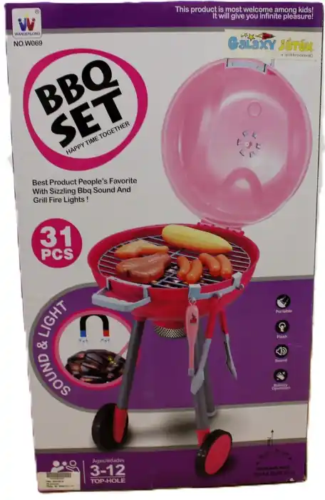 Szuper ajánlat BBQ grill szett rózsaszín (868026)