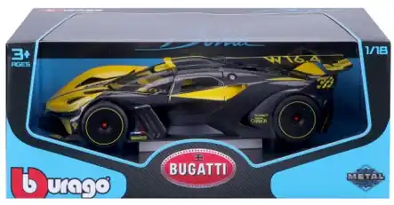 Gyors szállítás Bburago Bugatti Bolide 1/18 Sárga (18-11047y)