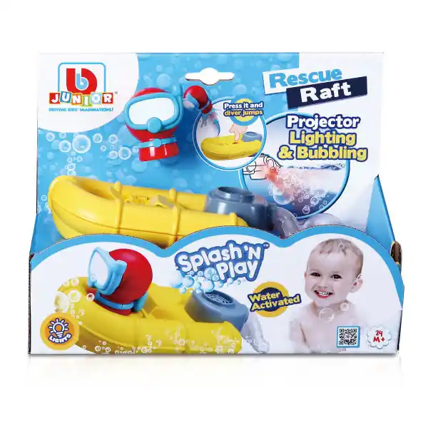 Bburago Jr - Splash n play Világító Buborékoló Kishajó (16-89014) Kedvezmény