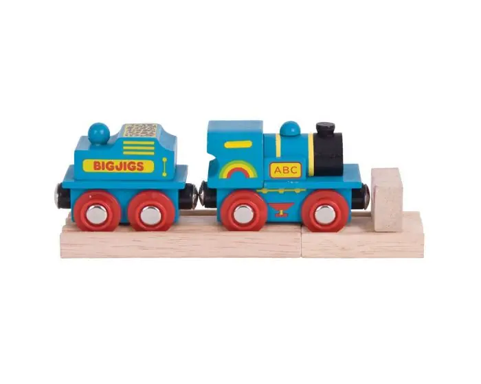 Legkelendőbb Bigjigs kék ABC mozdony (BJT411)