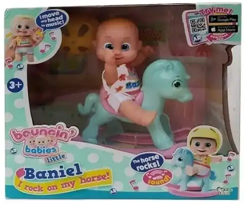 Legnépszerűbb Bouncing Babies Hintalovacskázó Baniel baba (BBB801003)