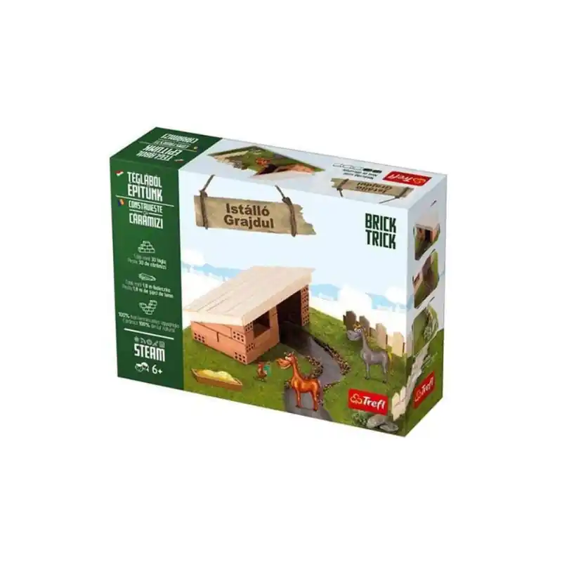Brick Trick Tégla építőjáték istálló 30 db-os Trefl (172164) Olcsóbb