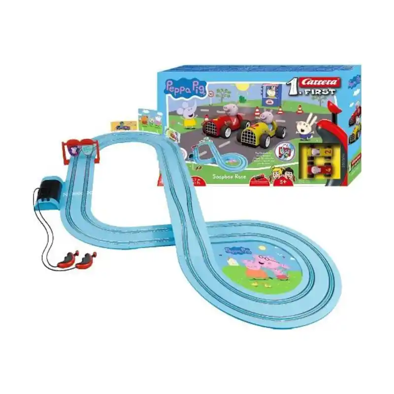 Akció Carrera 1. First Peppa malac autós versenypálya játékszett 2,9 m (174519)