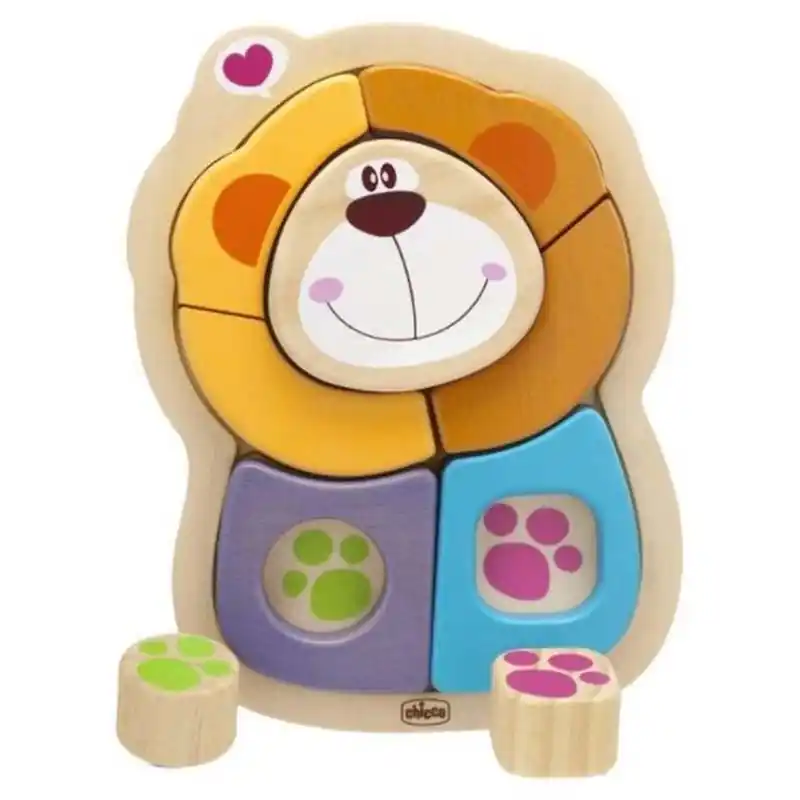 Akciós ár Chicco Wood fa oroszlán puzzle (153618)