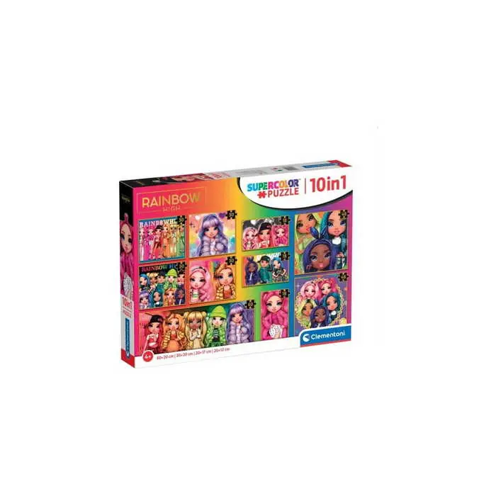 Népszerű Clementoni - 10 az 1-ben puzzle Rainbow High (20273)