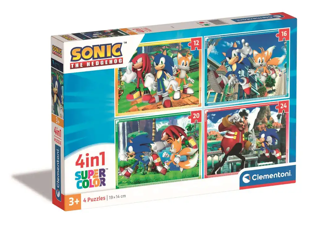 Bestseller Clementoni - 4 az 1-ben Sonic puzzle (21522)