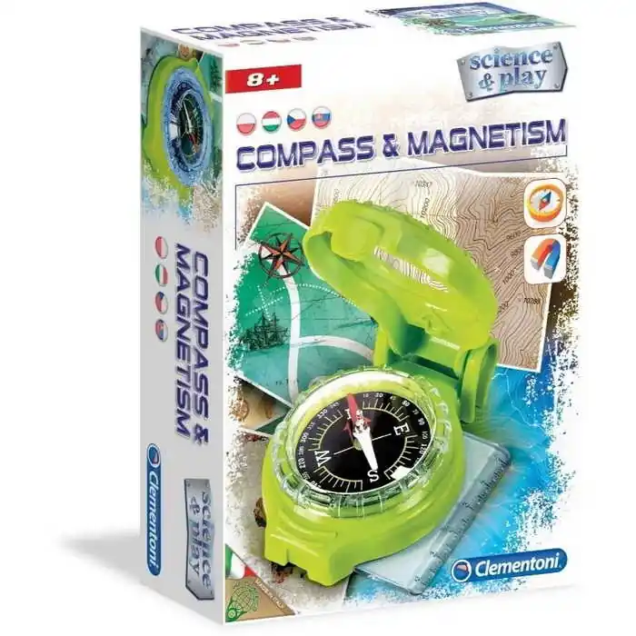 Biztonságos fizetés Clementoni - Iránytű és mágnesességákreatív készlet (60448)