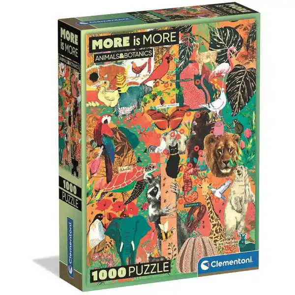 Népszerű Clementoni 1000 db-os Compact puzzle - Állatok és botanikai csodák (37073)