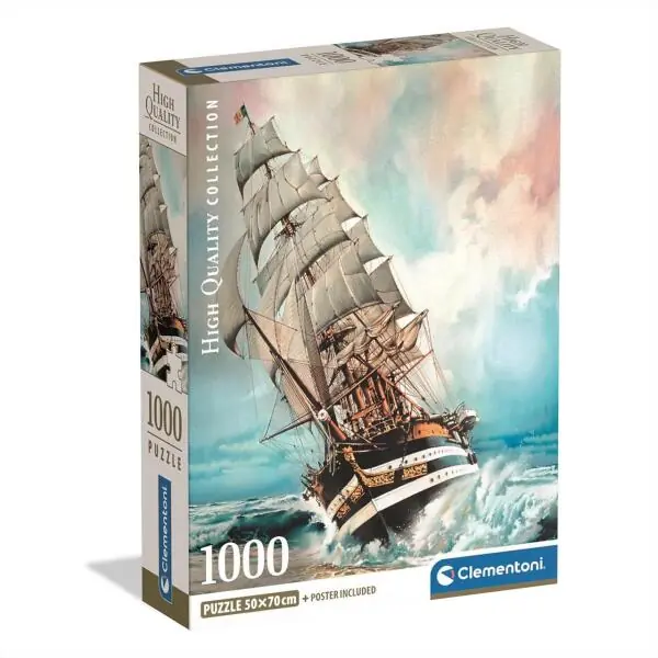 Clementoni 1000 db-os Compact puzzle - Amerigo Vespucci vitorláshajó (39948) Szezonális akció