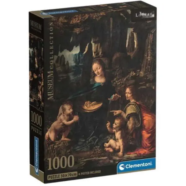Clementoni 1000 db-os Compact puzzle - Da Vinci Sziklás Madonna (39976) Azonnal elérhető
