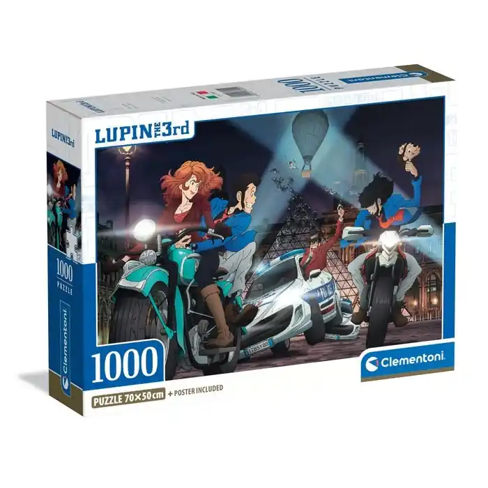 Olcsóbb Clementoni 1000 db-os Compact puzzle - Lupin III (37055)