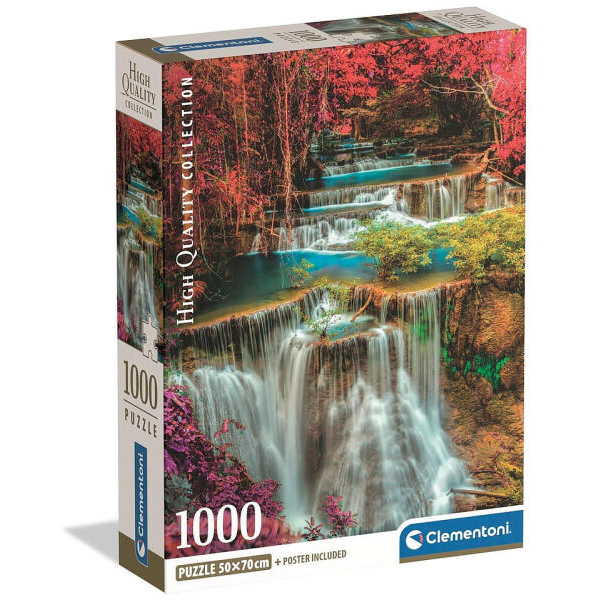 Árengedmény Clementoni 1000 db-os Compact puzzle - Színes thai vízesések (39984)