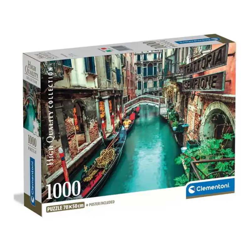 Szuper akció Clementoni 1000 db-os Compact puzzle - Velencei csatorna (39945)