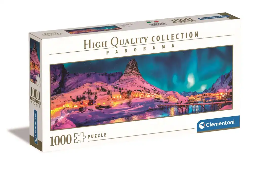 Clementoni 1000 db-os panoráma puzzle - Színpompás éjszaka (39747) Különleges ajánlat
