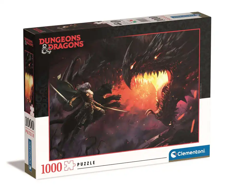 Clementoni 1000 db-os puzzle - Dungeons and Dragons Fekete sárkány (39735) Árcsökkenés