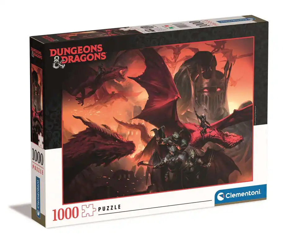 Gyors kiszállítás Clementoni 1000 db-os puzzle - Dungeons and Dragons Vörös sárkány (39733)