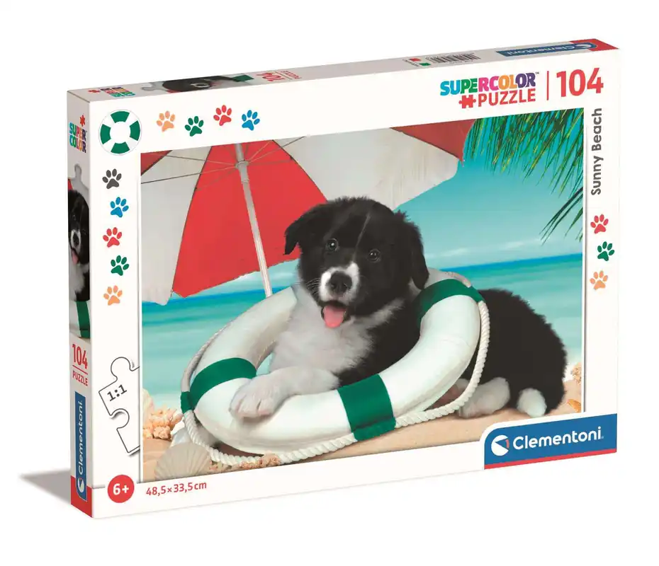 Clementoni 104 db-os puzzle - Napsütötte tengerpart (25741) Szuper akció