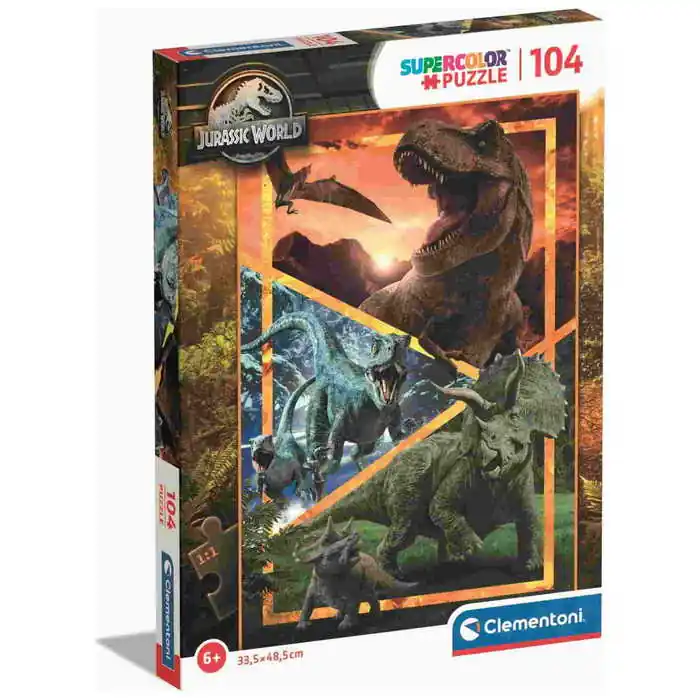 Clementoni 104 db-os SuperColor puzzle - Jurassic World (27181) Kedvezmény