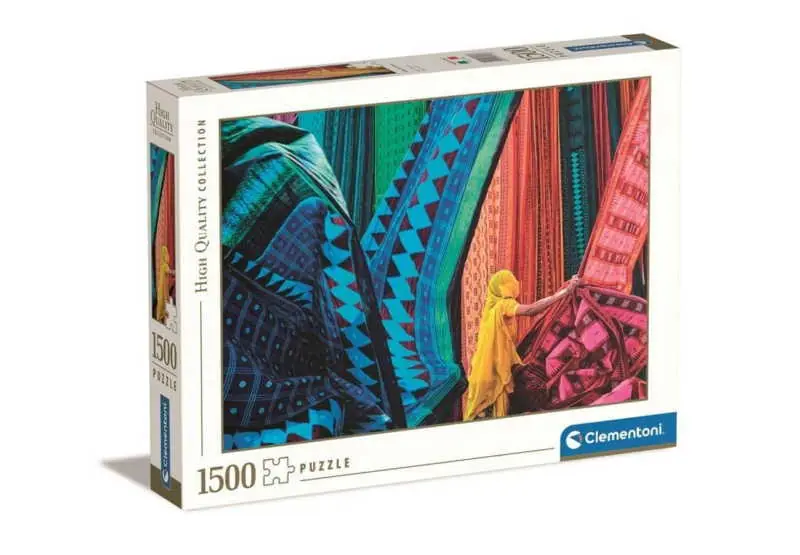 Prémium Clementoni 1500 db-os puzzle - Színes szövetek (31706)