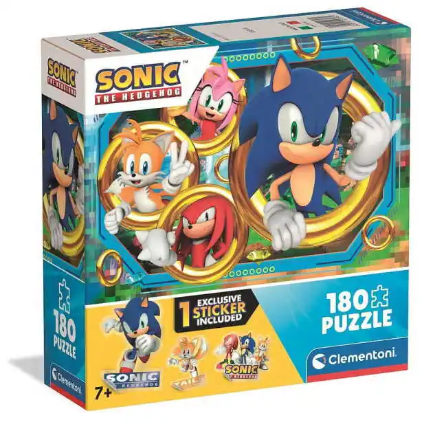 Clementoni 180 db-os puzzle - Sonic a sündisznó (29796) Kedvezményes ár