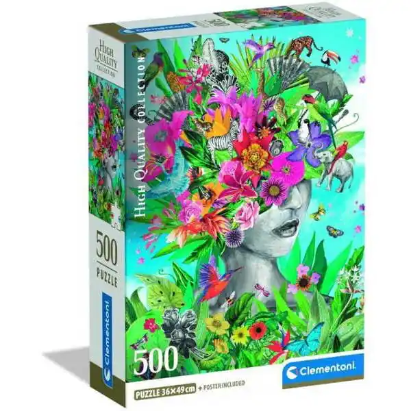 Clementoni 500 db-os Compact puzzle - Fej a dzsungelben (35600) Olcsó