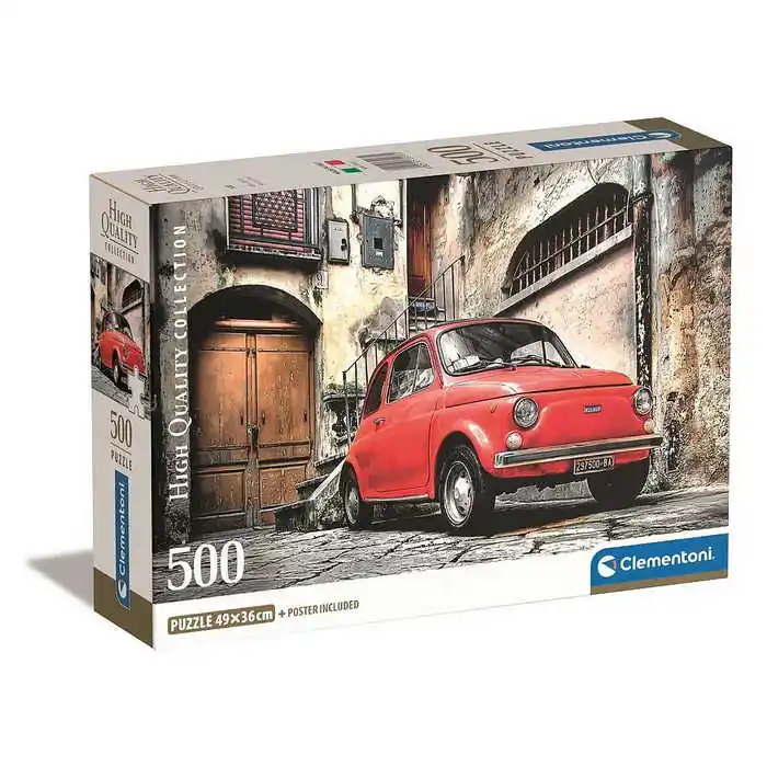 Clementoni 500 db-os Compact puzzle - Fiat 500 (35537) Azonnali szállítás