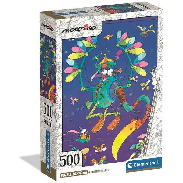 Clementoni 500 db-os Compact puzzle - Mordillo Az utazás (35594) Expressz kézbesítés