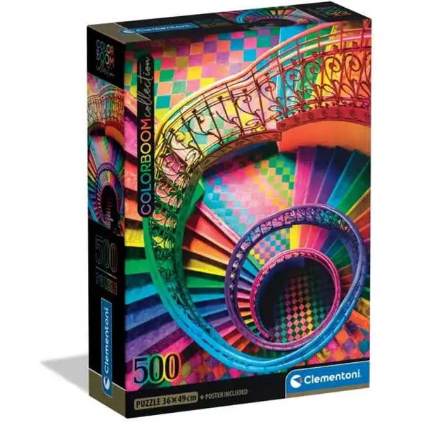 Gyors szállítás Clementoni 500 db-os Compact puzzle - Színes lépcsők (35591)