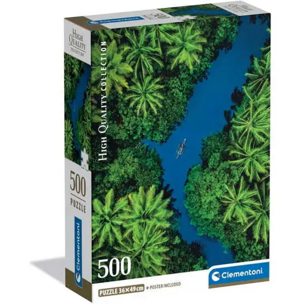 Clementoni 500 db-os Compact puzzle - Trópusi táj, madártávlatból (35592) Korlátozott ajánlat