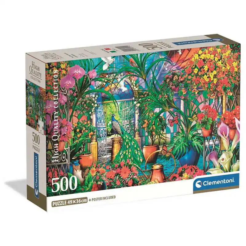 Clementoni 500 db-os Compact puzzle - Üvegház gondnokai (35579) Biztonságos fizetés