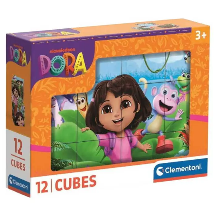 Végkiárusítás Clementoni Dóra a felfedező mesekocka 12 db-os (41510)