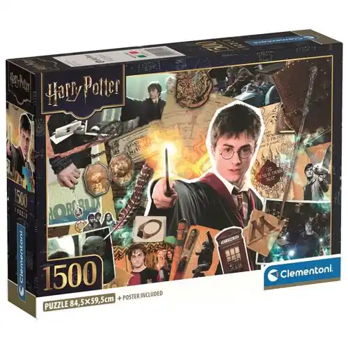 Clementoni Harry Potter - Az ifjú varázsló 1500 db-os Compact puzzle (31745) Biztonságos vásárlás