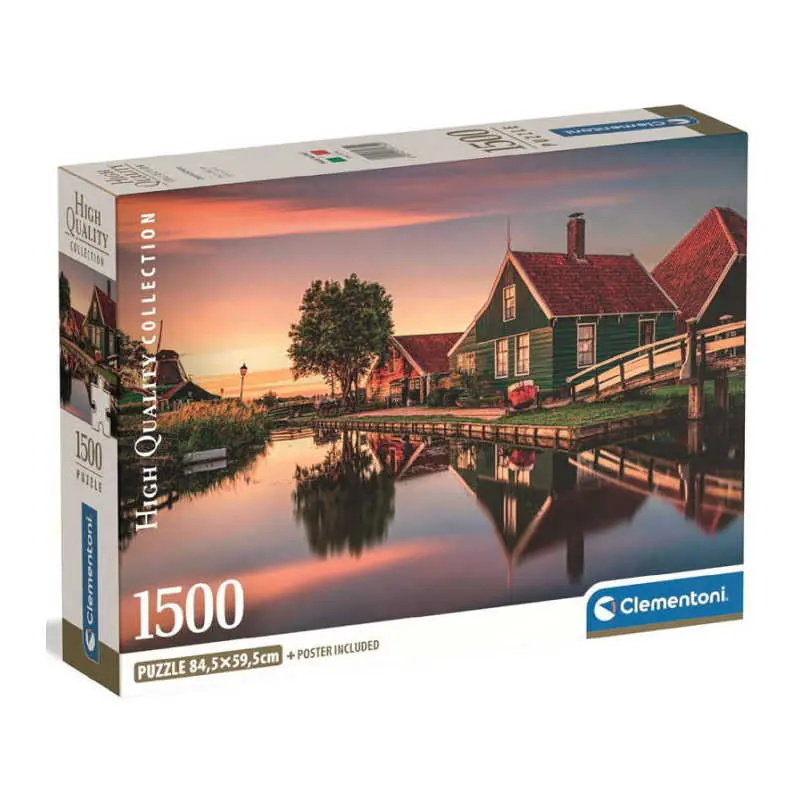 Clementoni Hollandia Zaanse Schans 1500 db-os Compact puzzle (31734) Kihagyhatatlan ajánlat