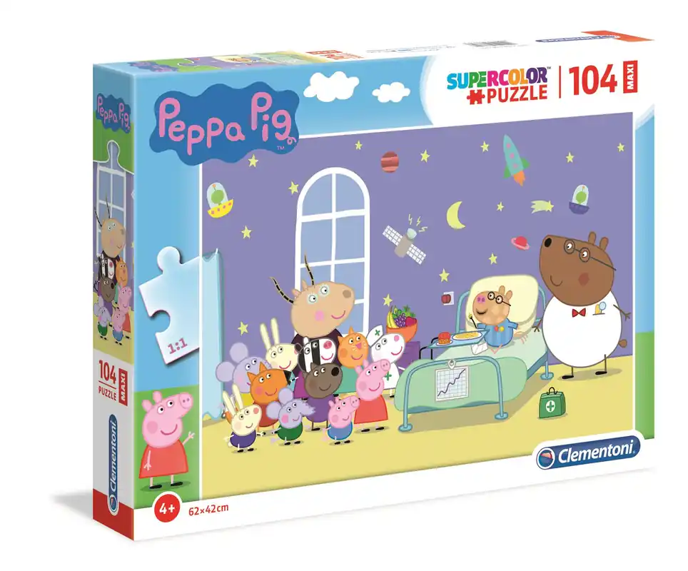 Újdonság Clementoni Maxi Puzzle 104 db - Peppa Malac (23735)