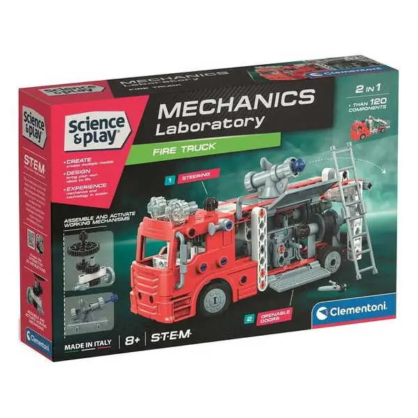 Vedd meg most Clementoni Mechanikai labor - tűzoltó építőkészlet (75134TE)