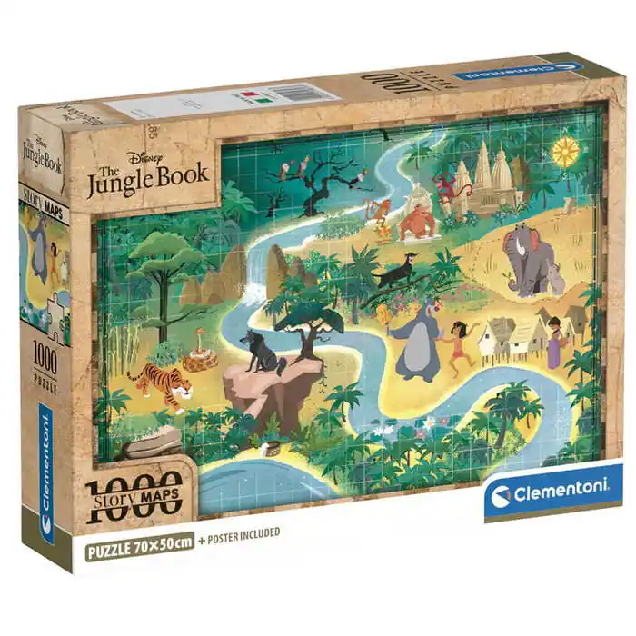 Clementoni Történet Térkép - A Dzsungel Könyve 1000 db-os puzzle (39813 CL) Végkiárusítás