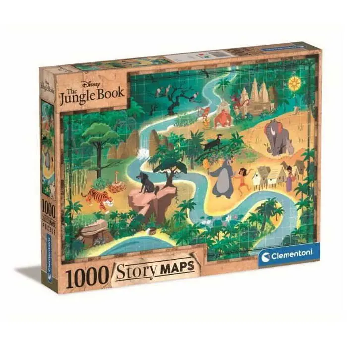 Nézd meg most Clementoni Történet Térkép - A Dzsungel Könyve 1000 db-os puzzle (39816 CL)