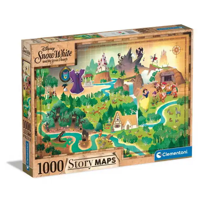 Kedvezményes ár Clementoni Történet Térkép - Hófehérke 1000 db-os puzzle (39815 CL)