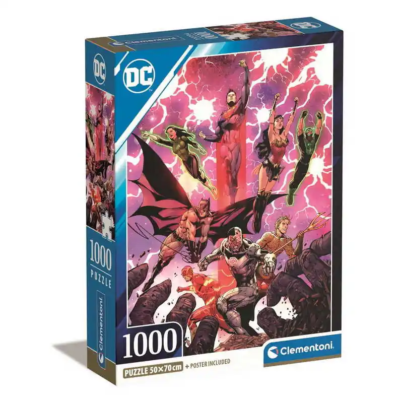 Expressz szállítás Clementoni- 1000 db-os Compact puzzle - DC Comics -2- (39853)