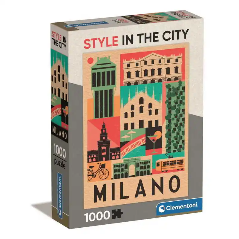 Akciós ár Clementoni- 1000 db-os Compact puzzle - Milánó (39842)