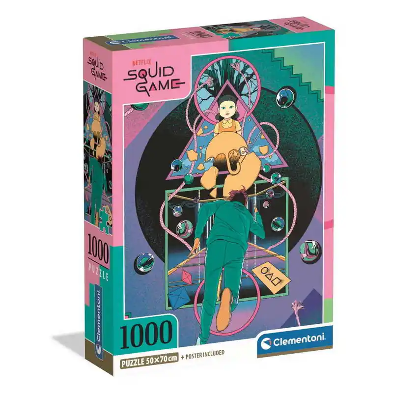 Azonnal elérhető Clementoni- 1000 db-os Compact puzzle - Squid Game 2. - Nyerd meg az életedet (39900)