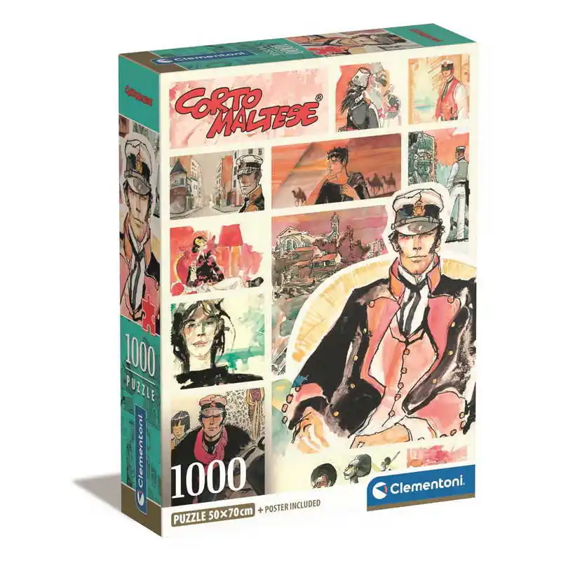 Biztonságos fizetés Clementoni- 1000 db-os High Quality Collection Compact puzzle - Corto Maltese (39807)