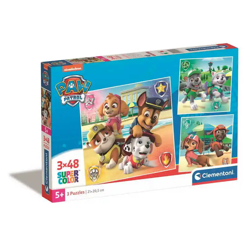Legjobb ár Clementoni- 3x48 db-os SuperColor puzzle - Mancs Őrjárat (25301)