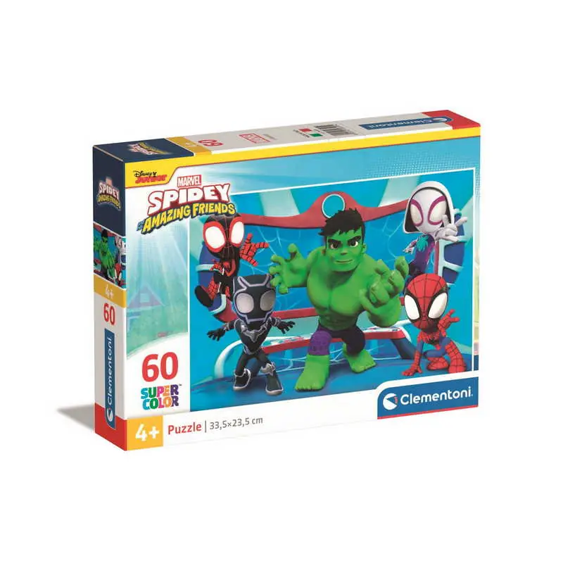 Prémium Clementoni- 60 db-os SuperColor puzzle - Spidey (26595)