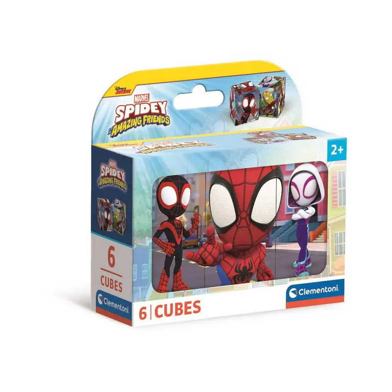 Clementoni- Mesekocka 6 db - Spidey és barátai (40661) Prémium