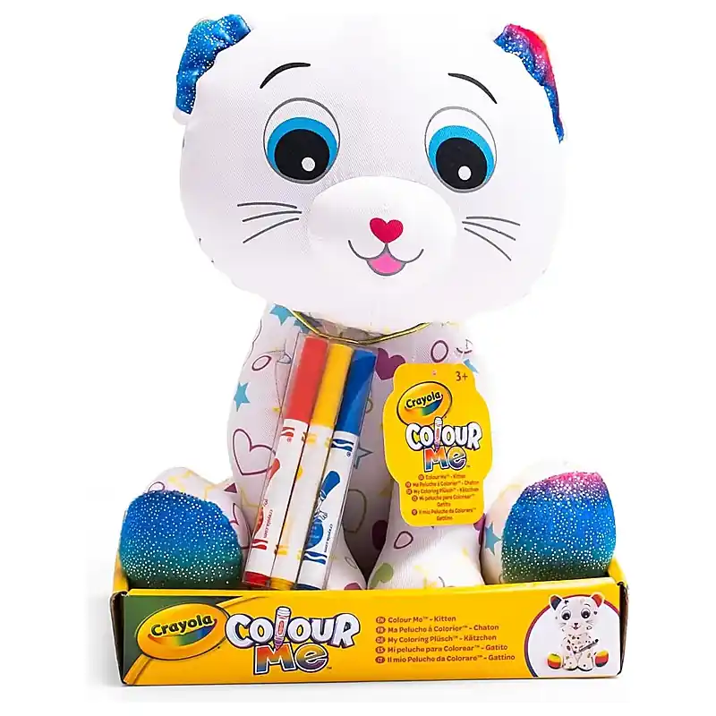 Vedd meg online Crayola Colour Me Plush kiszínezhető plüss cica 25 cm (4026321)