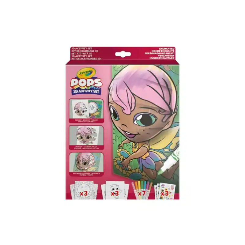 Crayola Pops 3D Activity set Tündérkert foglalkoztató rajzkészlet filctollakkal (174591) Bestseller