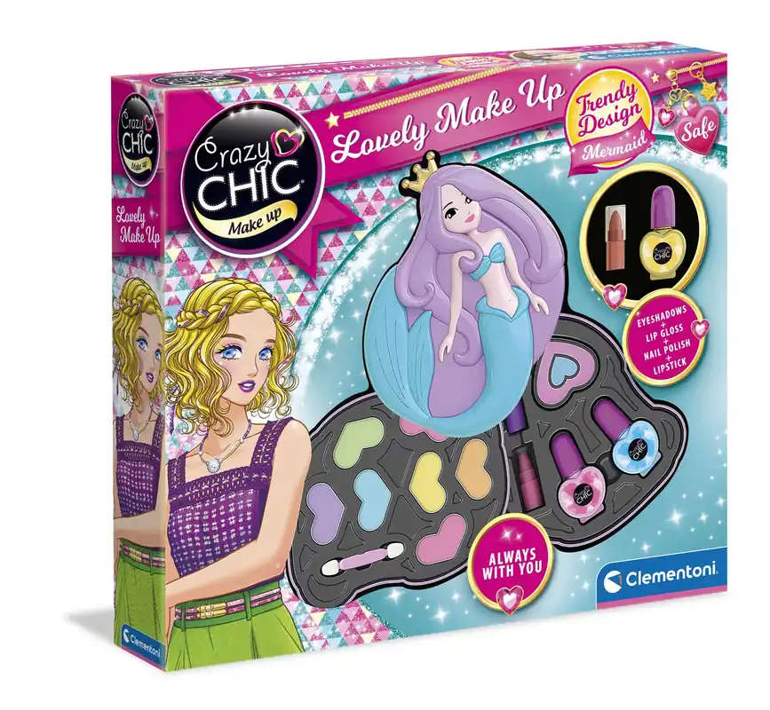 Crazy chic sellő make up készlet (18652) - Clementoni Népszerű
