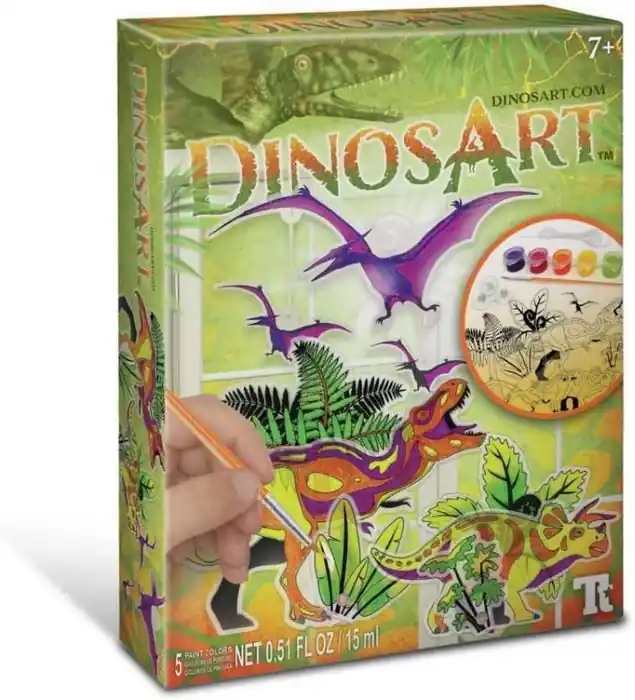 Dinosart-Dinós suncatcher képkifestő (150125) Különleges ajánlat