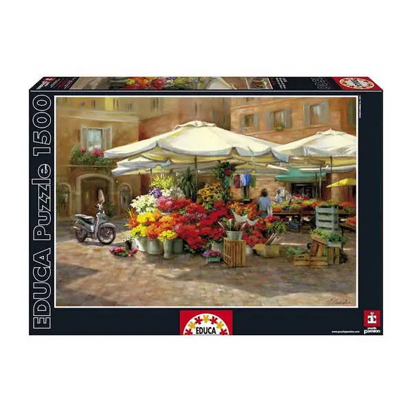 Árcsökkenés Educa Puzzle 1500 db-os Virágpiac (160101)